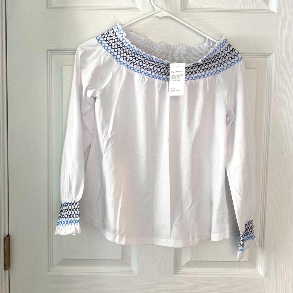 Neiman Marcus off the shoulder white top